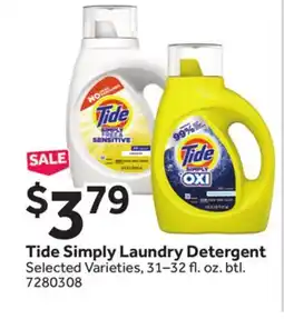 Stop&Shop Tide Simply Laundry Detergent offer