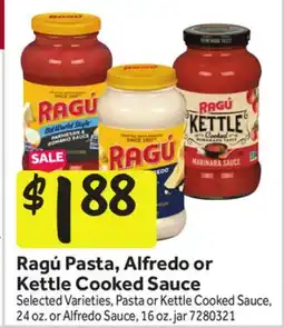 Stop&Shop Ragú Pasta, Alfredo or Kettle Cooked Sauce offer