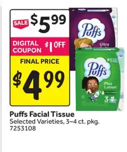 Stop&Shop Puffs Facial Tissue offer