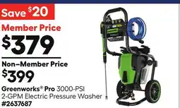 Lowe's Pro 3000-PSI 2-GPM Electric Pressure Washer offer