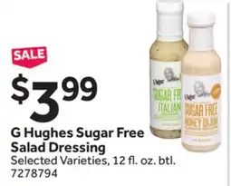 Stop&Shop G Hughes Sugar Free Salad Dressing offer