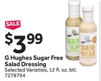Stop&Shop G Hughes Sugar Free Salad Dressing offer