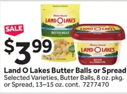 Stop&Shop Land O Lakes Butter Balls or Spread offer
