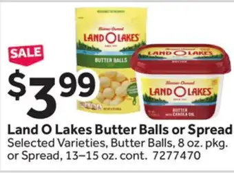 Stop&Shop Land O Lakes Butter Balls or Spread offer