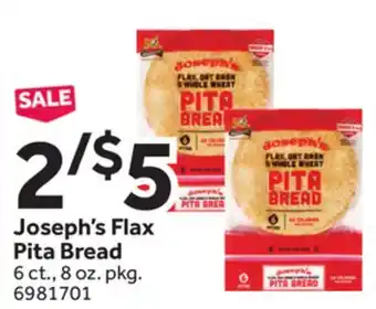 Stop&Shop Joseph's Flax Pita Bread offer