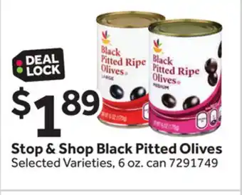 Stop&Shop Stop & Shop Black Pitted Olives offer