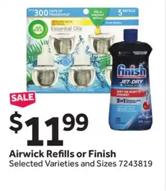 Stop&Shop Airwick Refills or Finish offer