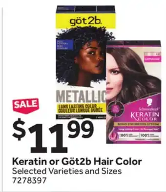Stop&Shop Keratin or Göt2b Hair Color offer