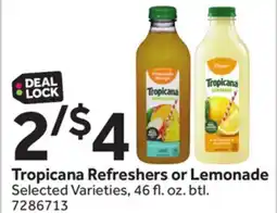 Stop&Shop Tropicana Refreshers or Lemonade offer