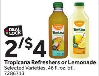 Stop&Shop Tropicana Refreshers or Lemonade offer