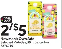 Stop&Shop Newman's Own Ade offer