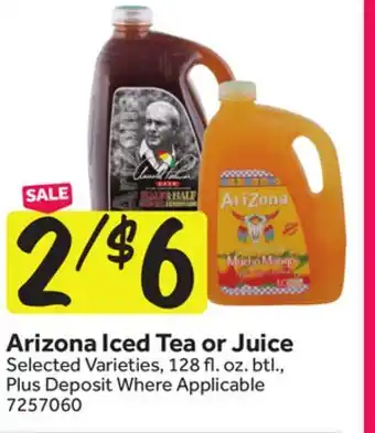 Stop&Shop Arizona Iced Tea or Juice offer