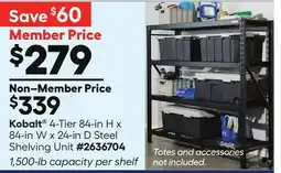 Lowe's 4-Tier 84-in H x 84-in W x 24-in D Steel Shelving Unit offer
