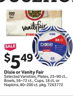 Stop&Shop Dixie or Vanity Fair offer
