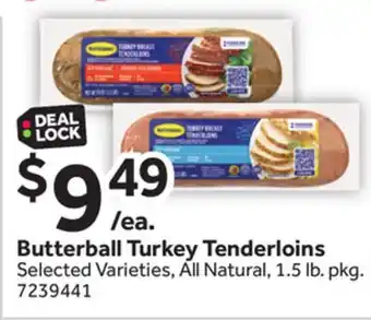 Stop&Shop Butterball Turkey Tenderloins offer