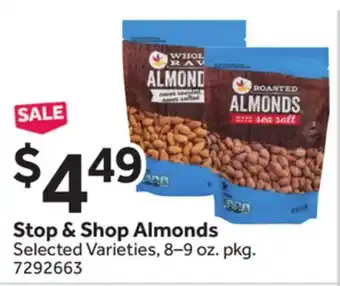 Stop&Shop Stop & Shop Almonds offer