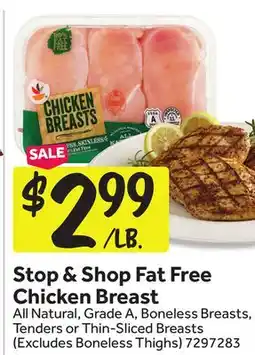Stop&Shop Stop & Shop Fat Free Chicken Breast offer