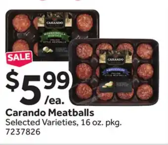 Stop&Shop Carando Meatballs offer