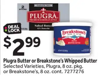 Stop&Shop Plugra Butter or Breakstone's Whipped Butter offer