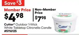 Lowe's Outdoor 1-Wick White Tabletop Citronella Candle offer