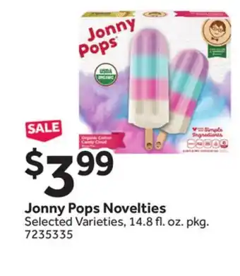 Stop&Shop Jonny Pops Novelties offer