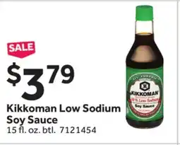 Stop&Shop Kikkoman Low Sodium Soy Sauce offer