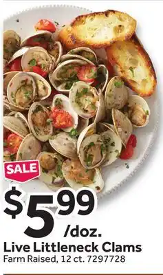 Stop&Shop Live Littleneck Clams offer