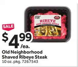 Stop&Shop Old Neighborhood Shaved Ribeye Steak offer