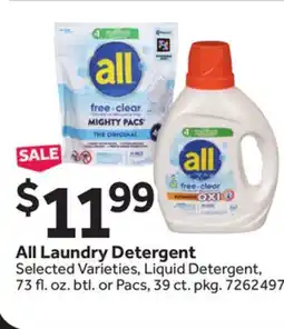 Stop&Shop All Laundry Detergent offer