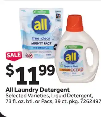 Stop&Shop All Laundry Detergent offer