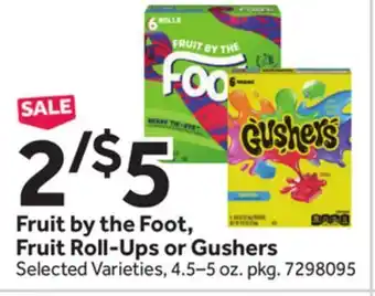 Stop&Shop Fruit by the Foot, Fruit Roll-Ups or Gushers offer