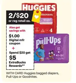 CVS Huggies bagged diapers, Pull-Ups or Goodnites offer