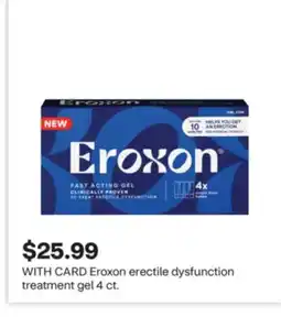 CVS Eroxon erectile dysfunction treatment gel 4 ct offer