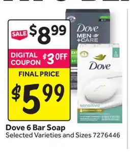 Stop&Shop Dove 6 Bar Soap offer