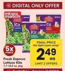 Safeway Fresh Express Lettuce Kits offer