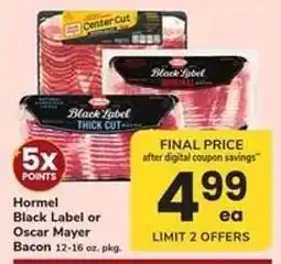 Safeway Hormel Black Label or Oscar Mayer Bacon offer