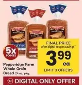 Safeway Pepperidge Farm Whole Grain Bread offer
