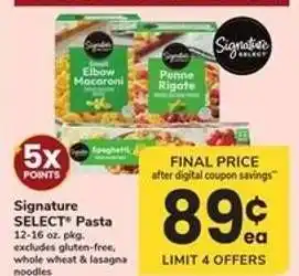 Safeway Signature Select Pasta offer
