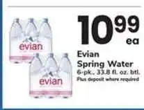 Safeway Evian Spring Water offer