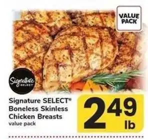 Safeway Signature Select Boneless Skinless Chicken Breasts offer