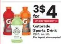 Safeway Gatorade Sports Drink offer