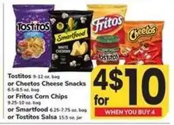 Safeway Tostitos, Cheetos, Fritos, Smartfood, Tostitos Salsa offer