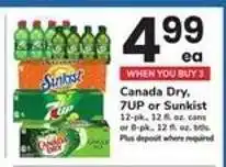 Safeway Canada Dry, 7UP or Sunkist offer