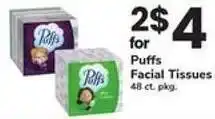 Safeway Puffs Facial Tissues offer