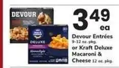 Safeway Devour Entrées or Kraft Deluxe Macaroni & Cheese offer