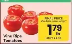 Safeway Vine Ripe Tomatoes offer