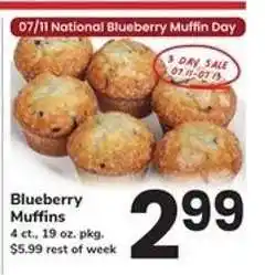 Safeway Blueberry Muffins offer