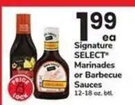 Safeway Signature SELECT Marinades or Barbecue Sauces offer