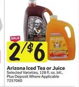 Stop&Shop Arizona Iced Tea or Juice offer