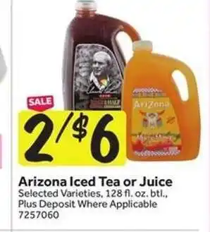 Stop&Shop Arizona Iced Tea or Juice offer